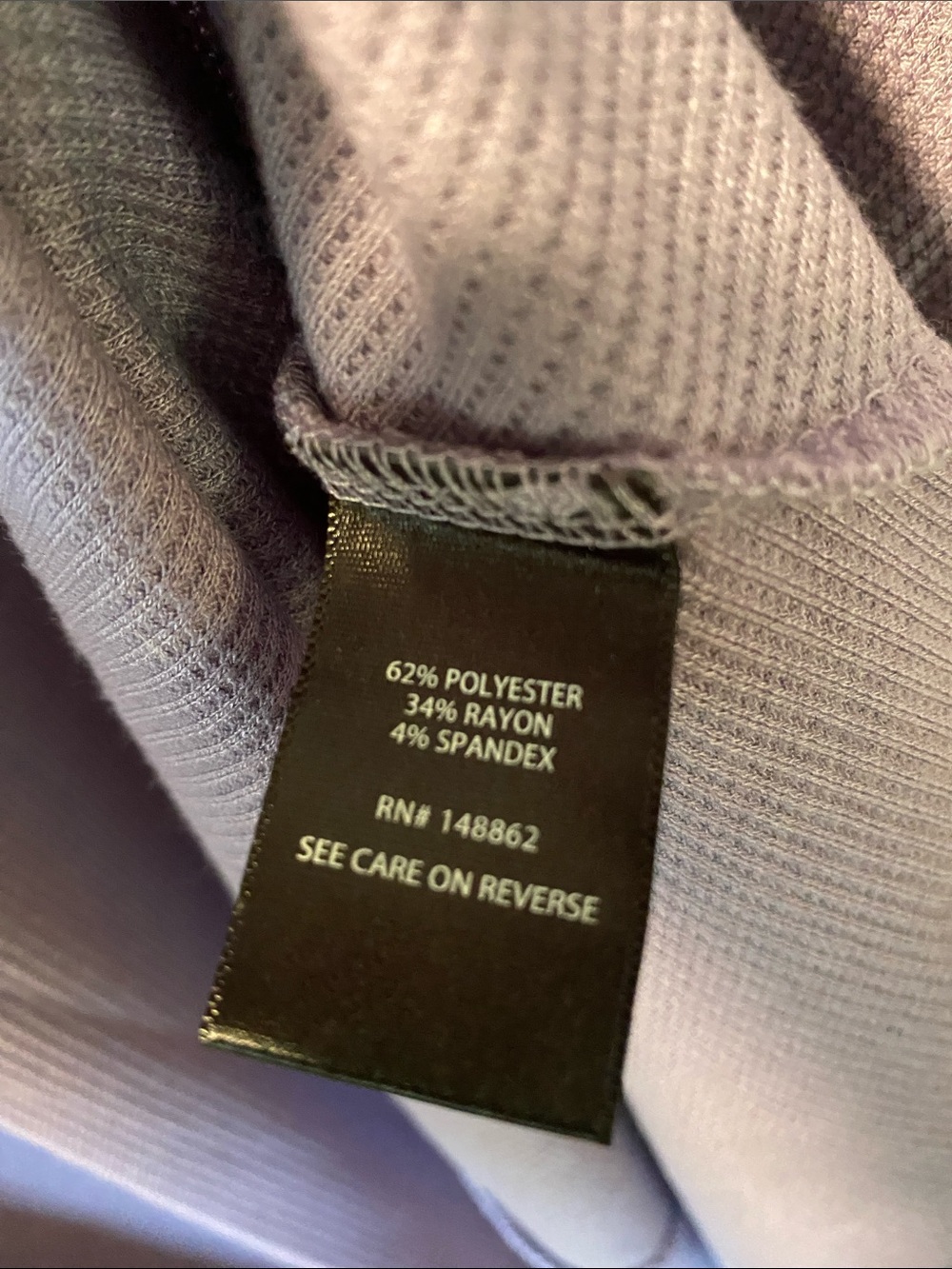 Torrid Long Sleeve Mini Waffle Skater Dress in color “Dusk” (Lavender Gray) - Picture 4 of 5